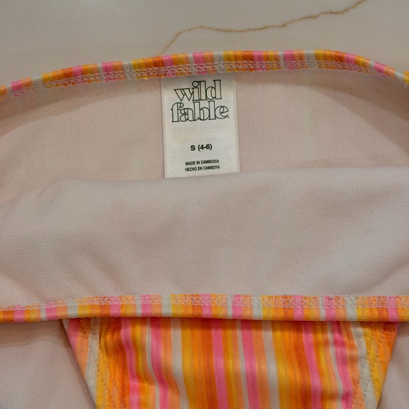NWOT Wild Fable Striped Bikini Bottom - Picture 2 of 3